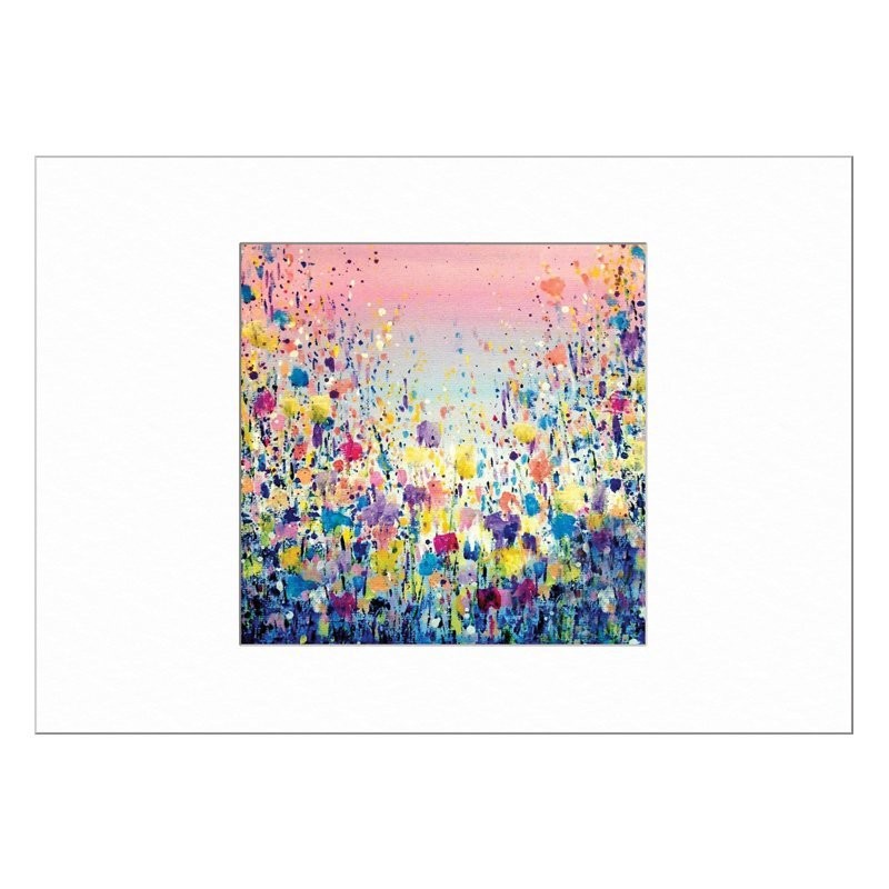 Flowers Blue Limited Edition Print with Mount
